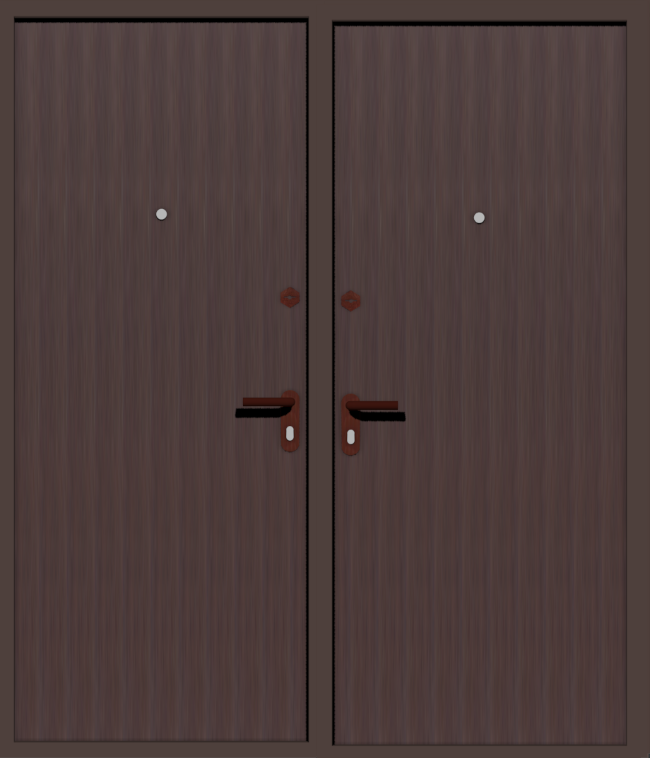 Дешевая металлическая дверь с отделкой винилискожей